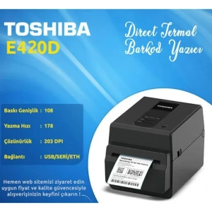 Toshiba E420D USB/ETH Dırect Termal Barcod Yazıcı